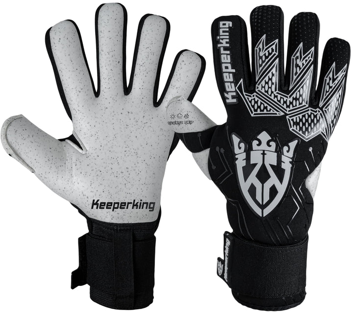 Keeperking Torwarthandschuhe für Erwachsene Fussballhandschuhe Herren Innennaht Profi Premier Grip 4