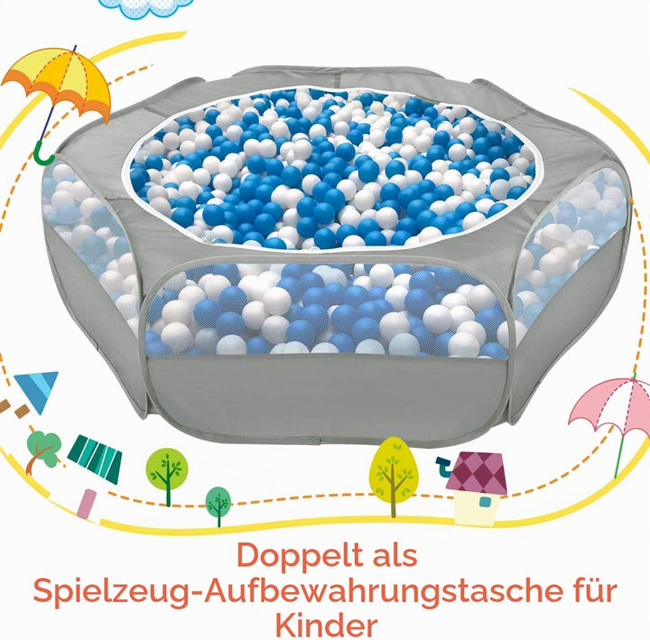 Pawaboo Kleintiere Freigehege, Wasserdicht Faltbar Kaninchen Freilaufgehege für Hasen Hühner Kätzche