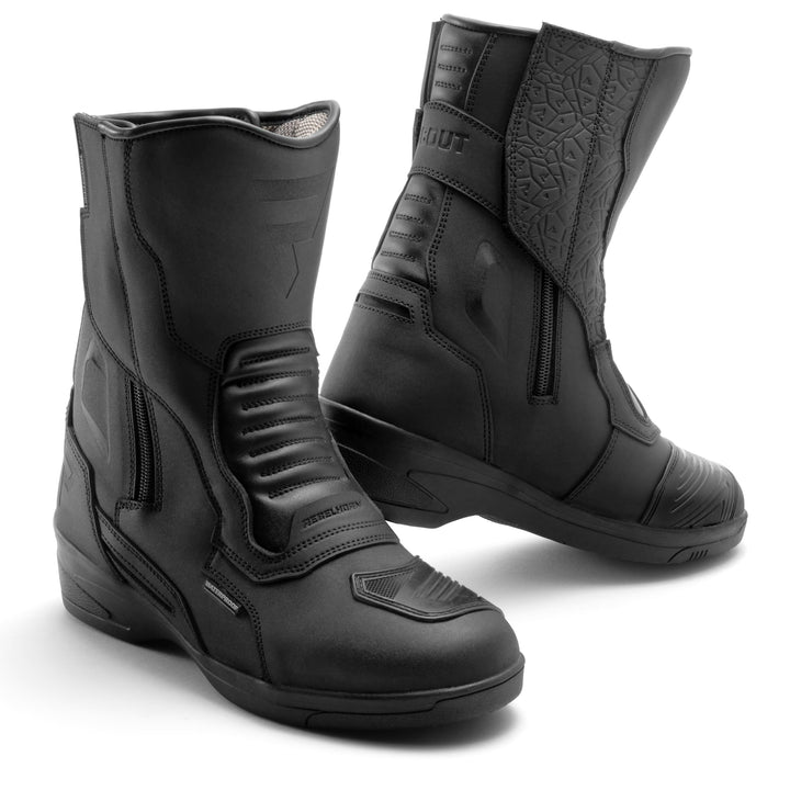 REBELHORN Scout High Heel Lady Motorradstiefel Damen | PU Leder | Wasserdichte Hipora Membran | 7cm