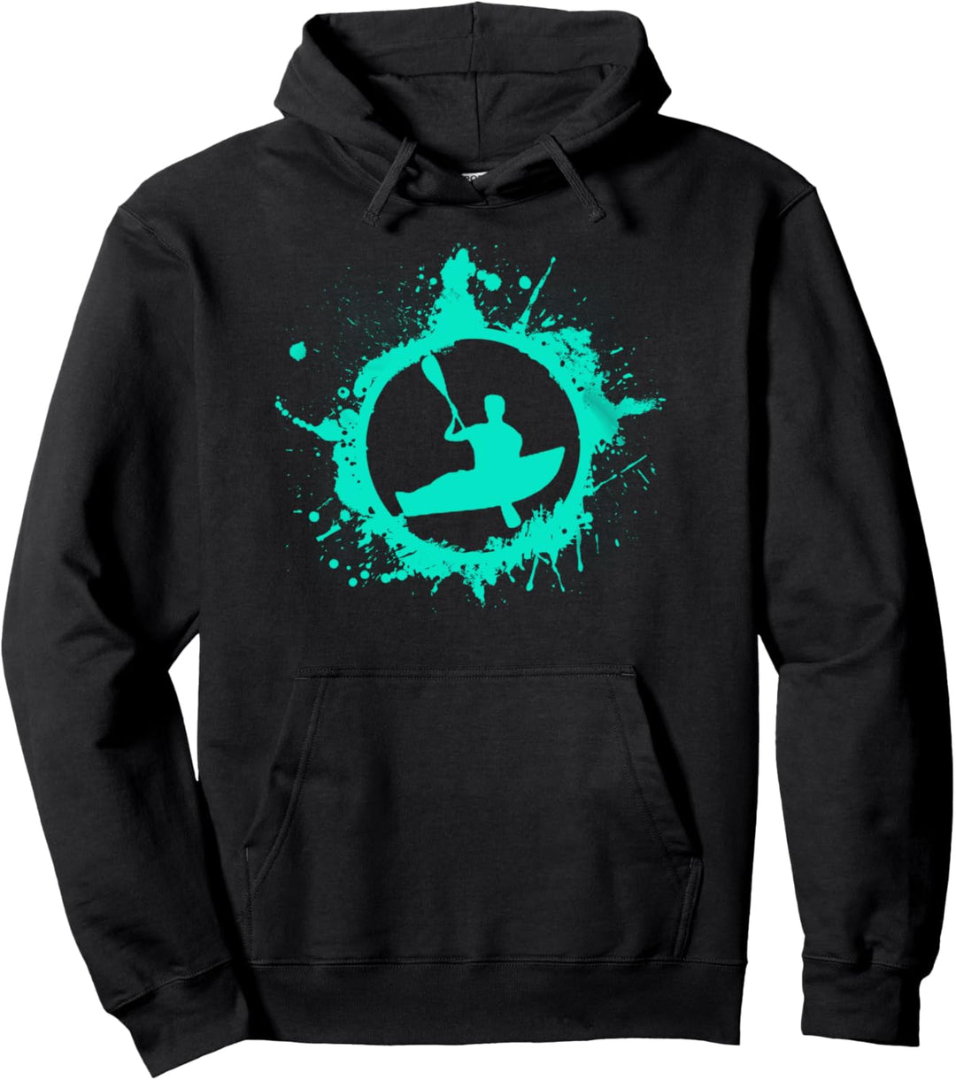 Wildwasser Kajak Paddel Kanu Pullover Hoodie