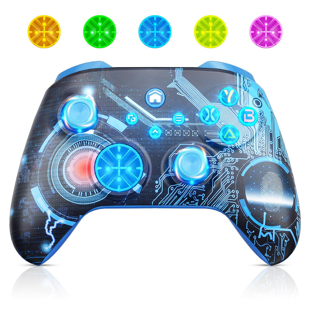Lapezei Wireless RGB Controller für Xbox Series S/X, mit Xbox One/PC/Android/iOS, Bluetooth Gamepad