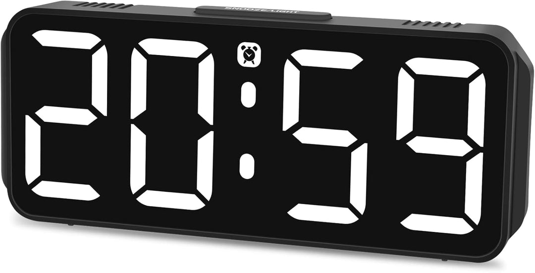 Wecker Digital Ohne Ticken wecker für Kinder Kleiner Uhr Lautstärke und Helligkeit Einstellbar Snooz