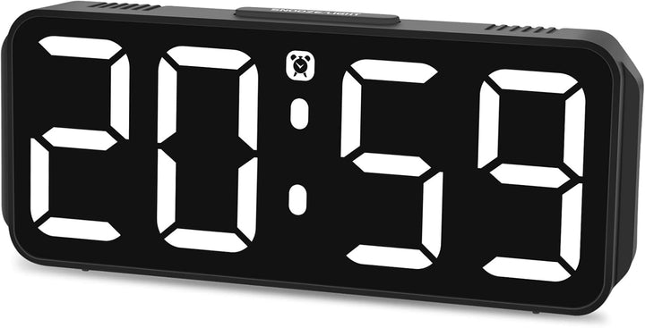 Wecker Digital Ohne Ticken wecker für Kinder Kleiner Uhr Lautstärke und Helligkeit Einstellbar Snooz