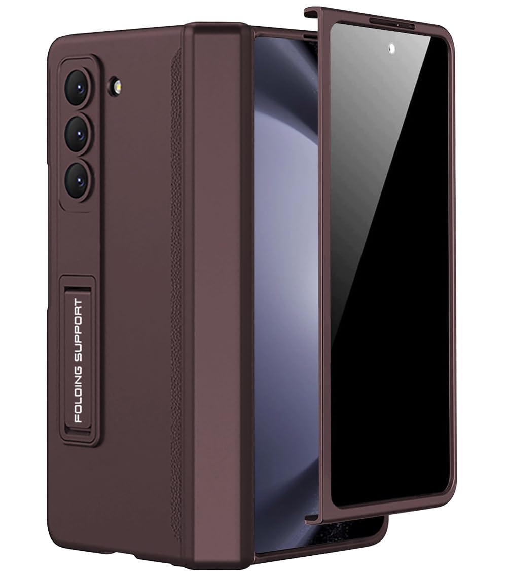 Miimall Kompatibel mit Samsung Galaxy Z Fold 5 Hülle mit Displayschutz Anti-Peeping+Magnetischer Sch