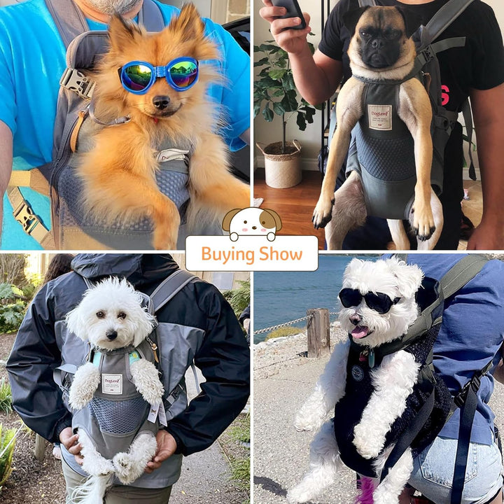 Hundetragerucksack, Haustier-Fronttragerucksack, Beine, Brusttrage für kleine, mittelgrosse Hunde, f