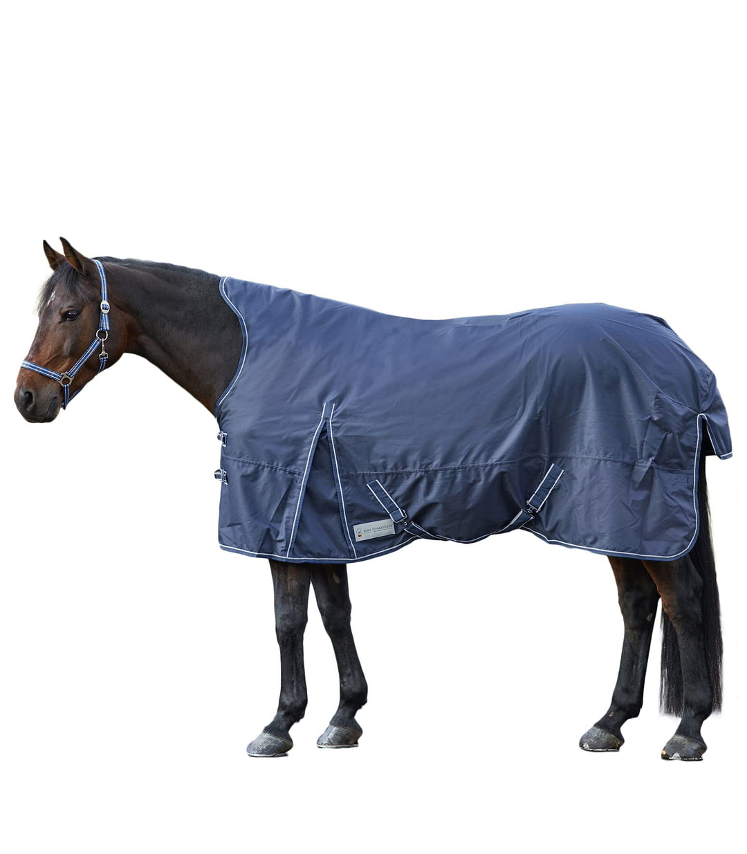 WALDHAUSEN Economic Outdoordecke, 200 g High Neck nachtblau 135 cm, nachtblau 135 cm