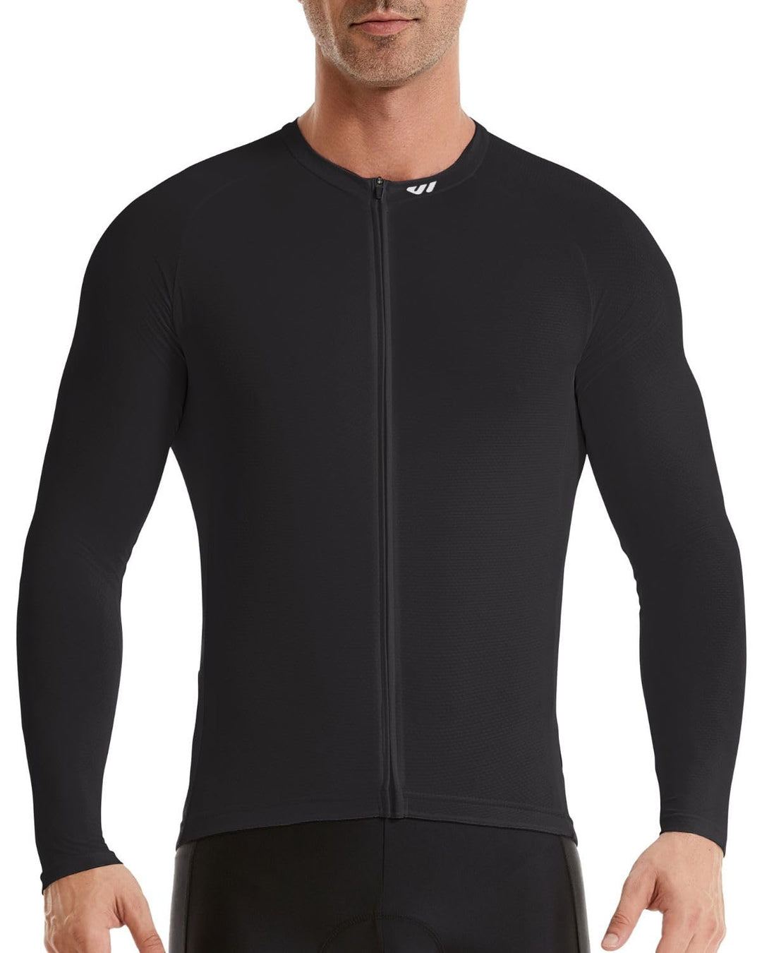 Wulibike Radtrikot für Herren, langärmlig, Rennradtrikot, atmungsaktiv und schnelltrocknend, mit Rei