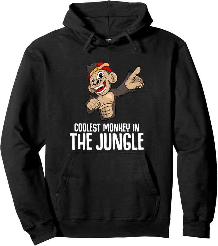 Coolest Monkey In The Jungle Pullover Hoodie