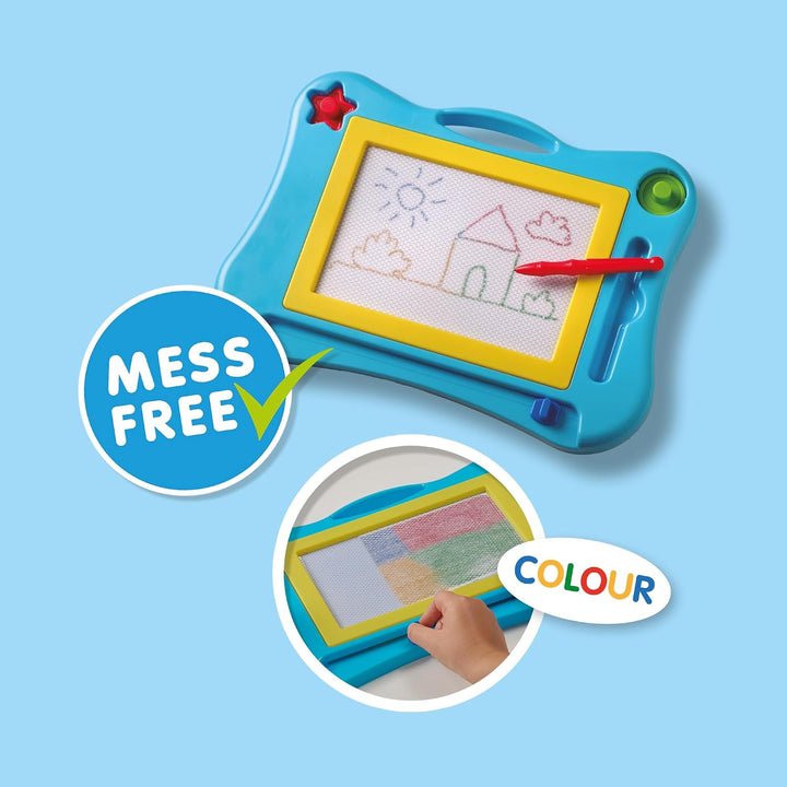 SES Creative - My First-Zaubertafel 4 Farben - Maltafel - Montessori Spielzeug - Magnetische Zaubert