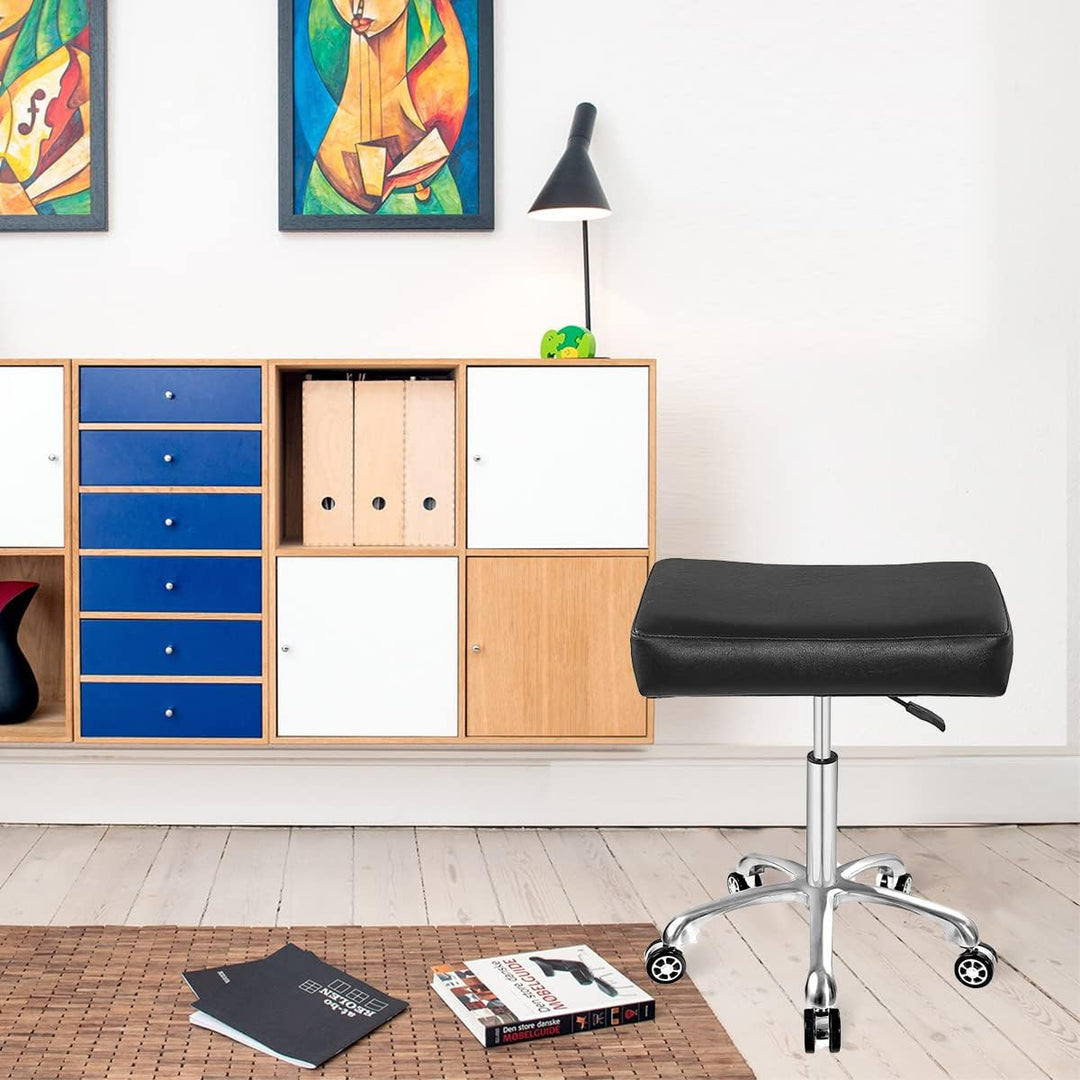 Antlu Hocker Mit Rollen Rollhocker Höhenverstellbar Drehstuhl Drehhocker Arbeitshocker Bürohocker Si