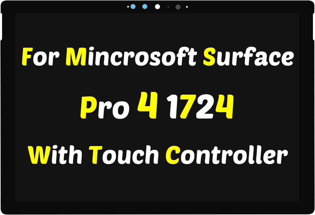 PEHDPVS Ersatz-Bildschirm M1010537-003 für Microsoft Surface Pro 4 1724 LCD Display Touchscreen Digi