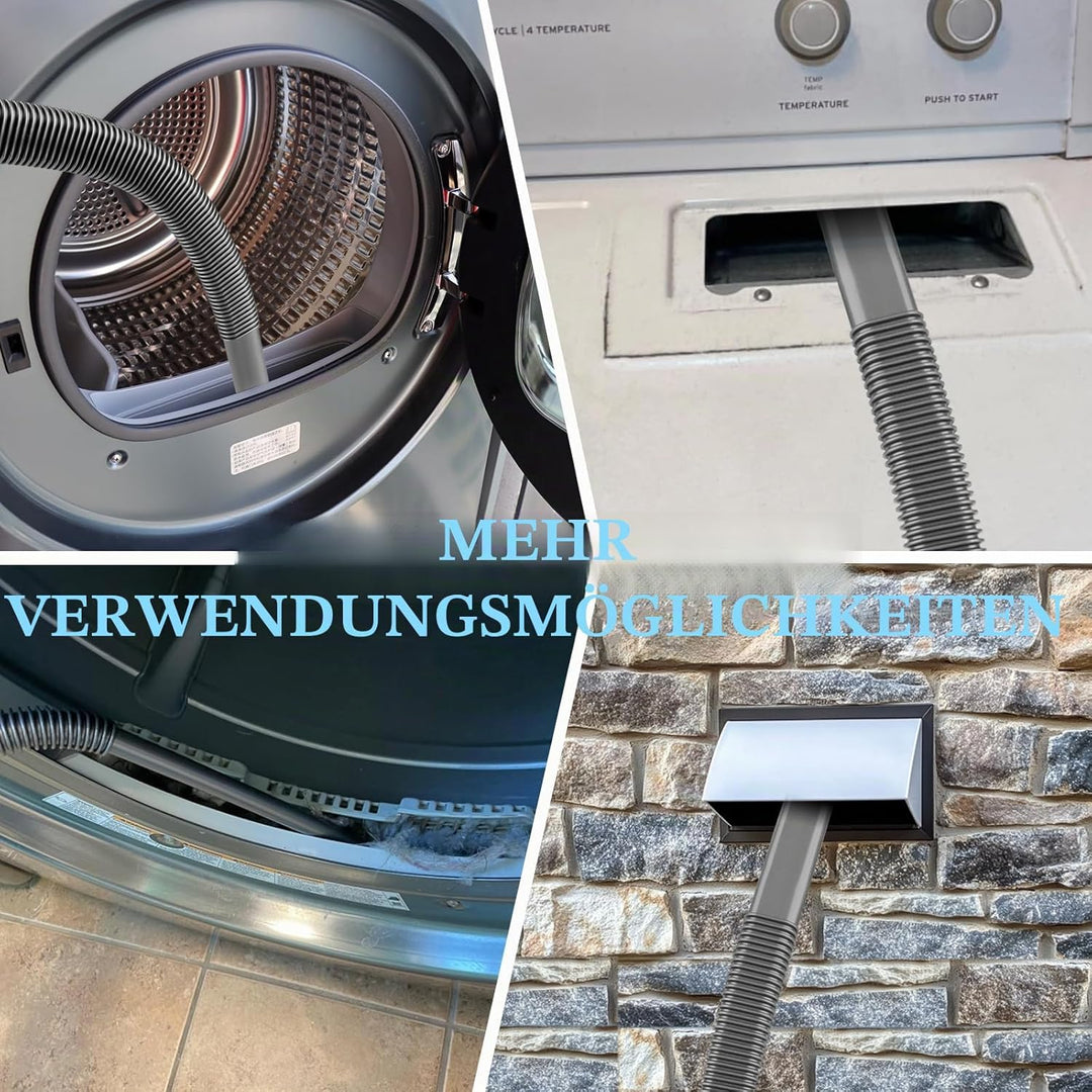 Reinigungsset für Trocknerabluftkanäle und Bürstenaufsatz-Set für Dyson Gen5, V15, V15s, V12, V11, V