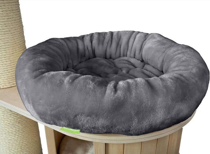 Kratzbaumland Klettbettchen passend für Natural Paradise und Woody Kratzbaum Ersatzteil (47 cm)(Grau