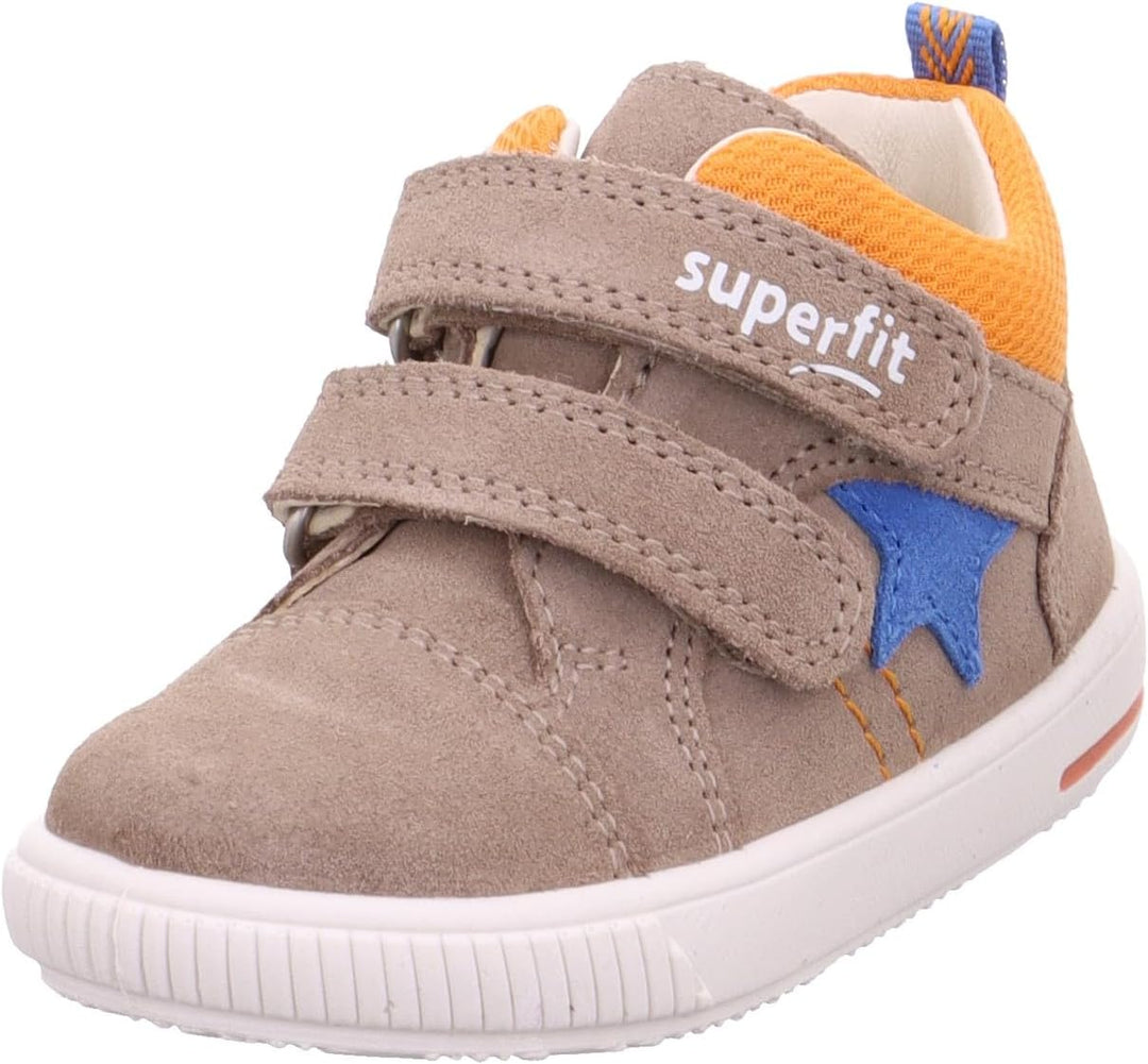 Superfit Mädchen moppy Sneaker, Beige, 21 EU