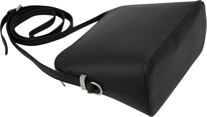 AMBRA Moda Italienische Ledertasche Damen Handtasche Umhängetasche Schultertasche Leder Tasche klein