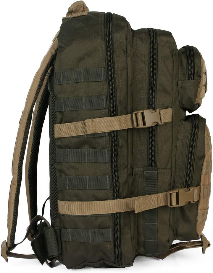 Mil-Tec US Assault Pack Laser Cut Tagesrucksack • Taktischer Militär Rucksack mit Laser-Cut MOLLE-Sy