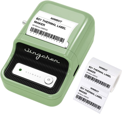 NIIMBOT B21 Bluetooth Etikettendrucker, Beschriftungsgerät Selbstklebend Kompatibel Mit IOS Android,