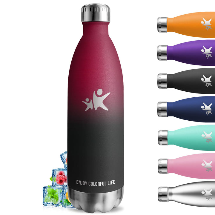 Trinkflasche- 1l- Trinkflasche Edelstahl, Thermosflasche Auslaufsicher, Kann mit dir Tragen, Wasserf