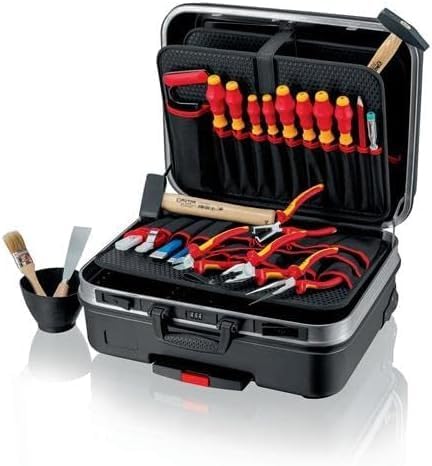 KNIPEX 00 21 06 HL S Werkzeugkoffer "BIG Basic Move" Elektro Werkzeug-Trolley | Rollkoffer &amp; Selbste