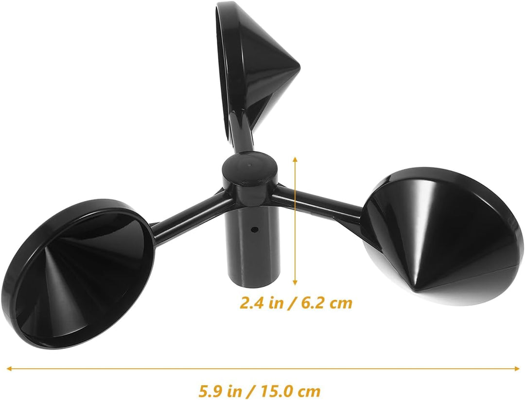 BESPORTBLE Wind Sensor Überwachung Ausgang Sender Gehäuse Abs Anemometer Gehäuse Schwarz Wind Anzeig