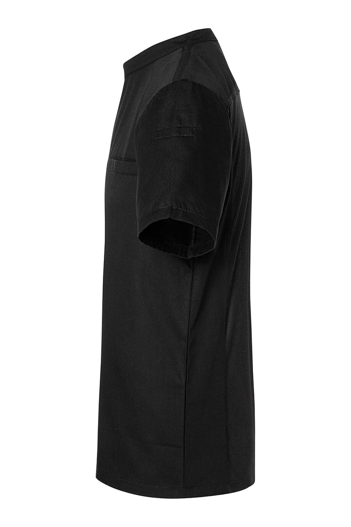 Karlowsky Kurzarm Überwurf-Kochhemd Basic XS Schwarz, XS Schwarz