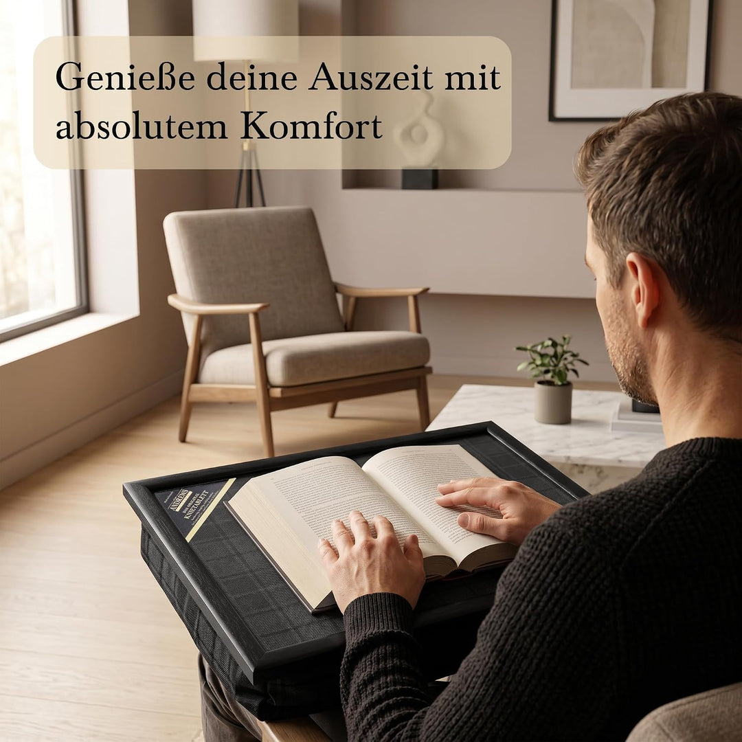 Andrews Living Kariertes Knietablett: Allover-Schottenkaro (Grey Highlander) Grey Highlander 1 Stück
