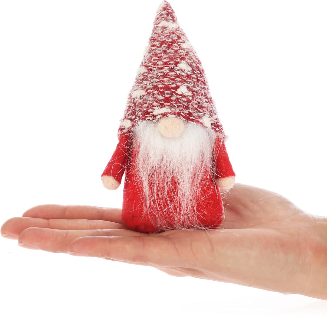 COM-FOUR® 6X Premium Weihnachts-Wichtel 15cm - Weihnachtsdeko - winterliche Zwergen-Figur - Dekoarti