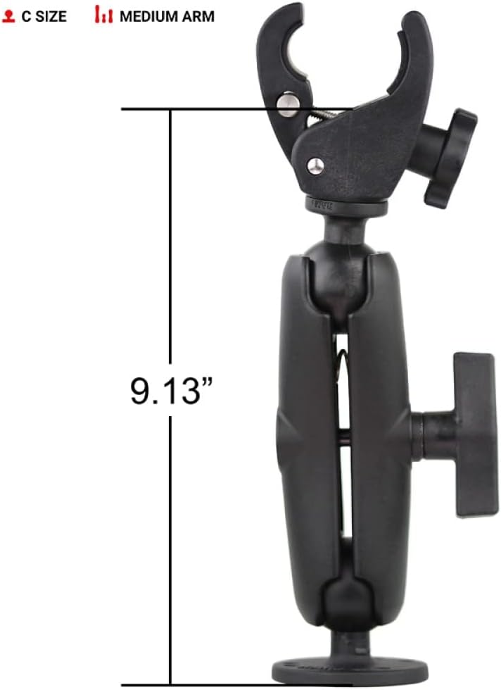 RAM Mounts UNPKD RAM Tough-Claw W/Round Base, RAP-400-202U (Base)
