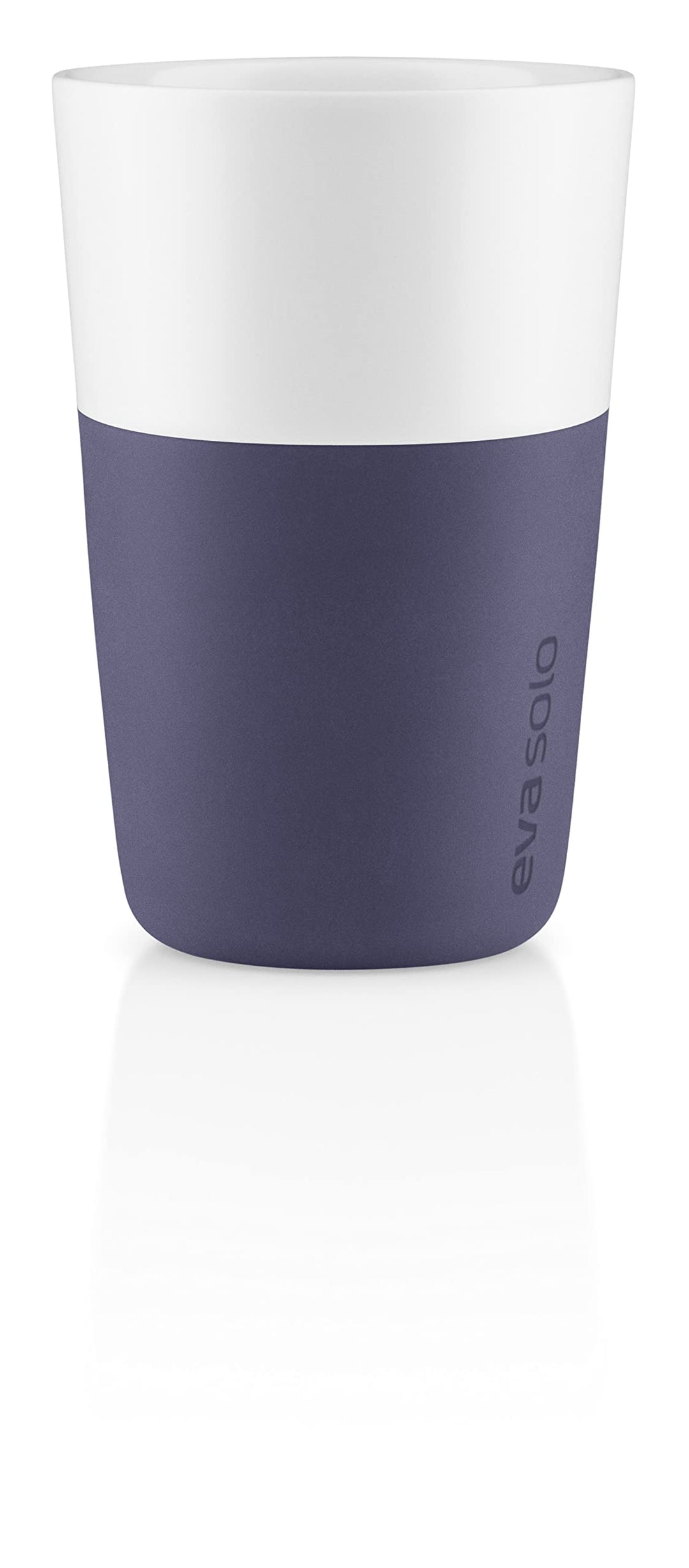 EVA SOLO | 2 Cafe Latte Becher | 360 ml | Gut zu halten durch Silikonbeschichtung | Spülmaschinenfes