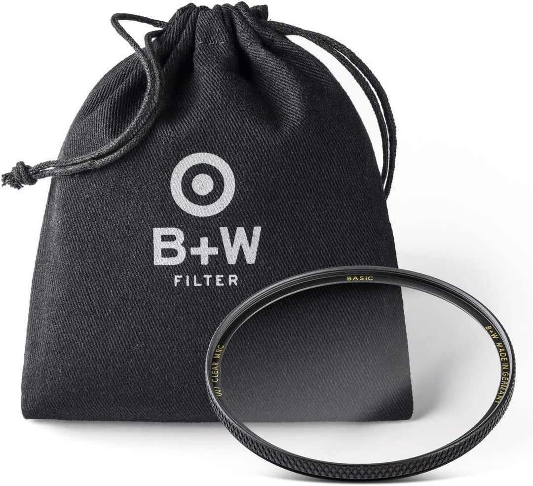 B+W Schutz-Filter, Clear Filter 007 MRC Basic 82mm (16x vergütet, Professional), 1101262, Black
