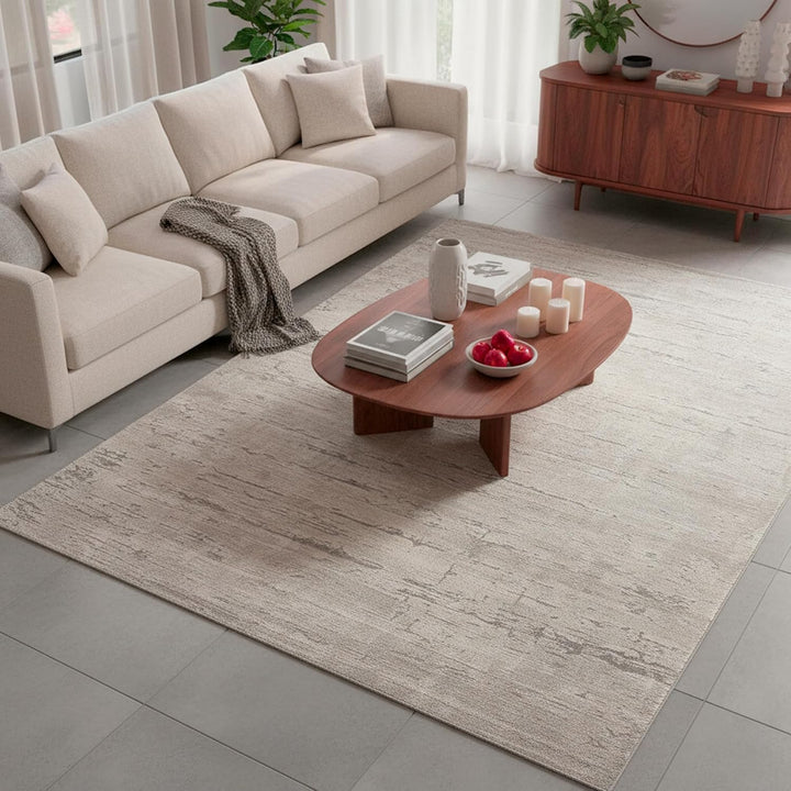 Kurzflor Teppich Laufer Wohnzimmer Hellgrau 80 X 150 cm, Moderner Super Soft Kurzflor Teppich 80 x 1