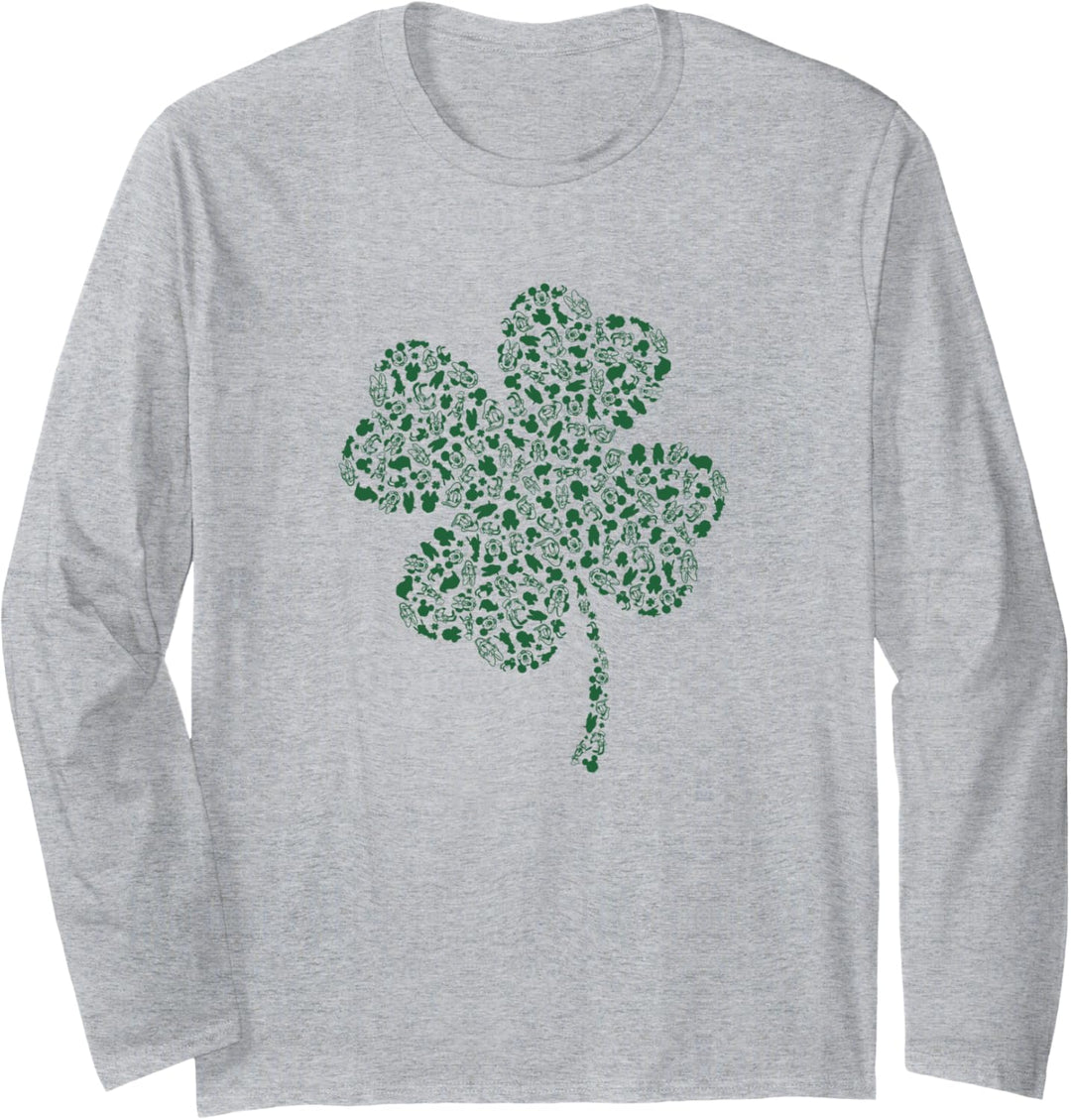 Disney Mickey And Friends St. Patrick's Tag Icon Fill Langarmshirt