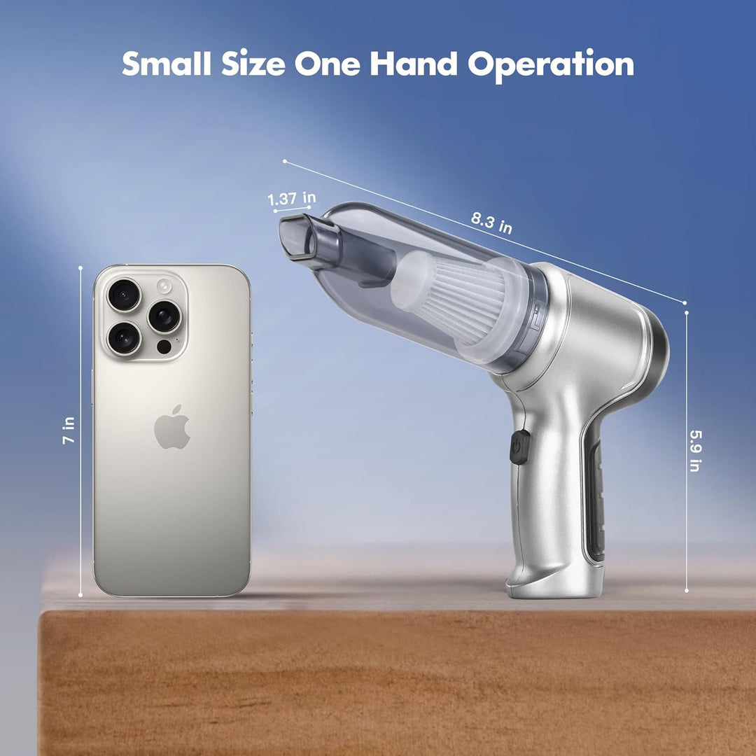 Handstaubsauger Akku, Auto Staubsauger Stark Handstaubsauger Kabellos Mini Kleiner Hand Staubsauger