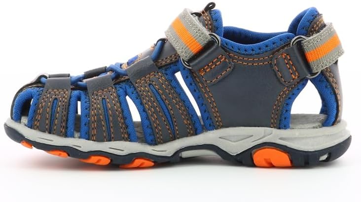 Kickers Unisex Kinder Jumange Sandale 25 EU Mehrfarbig Marineblau Orange 53, 25 EU Mehrfarbig Marine
