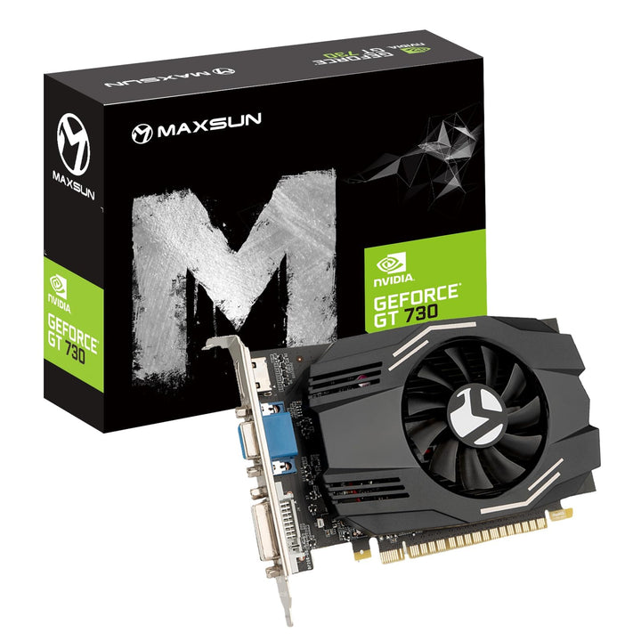 MAXSUN Grafikkarten GT 730 4 GB Externe Grafikkarte Nvidia GPU für Computer PC 128 Bit DDR3 ITX Desi