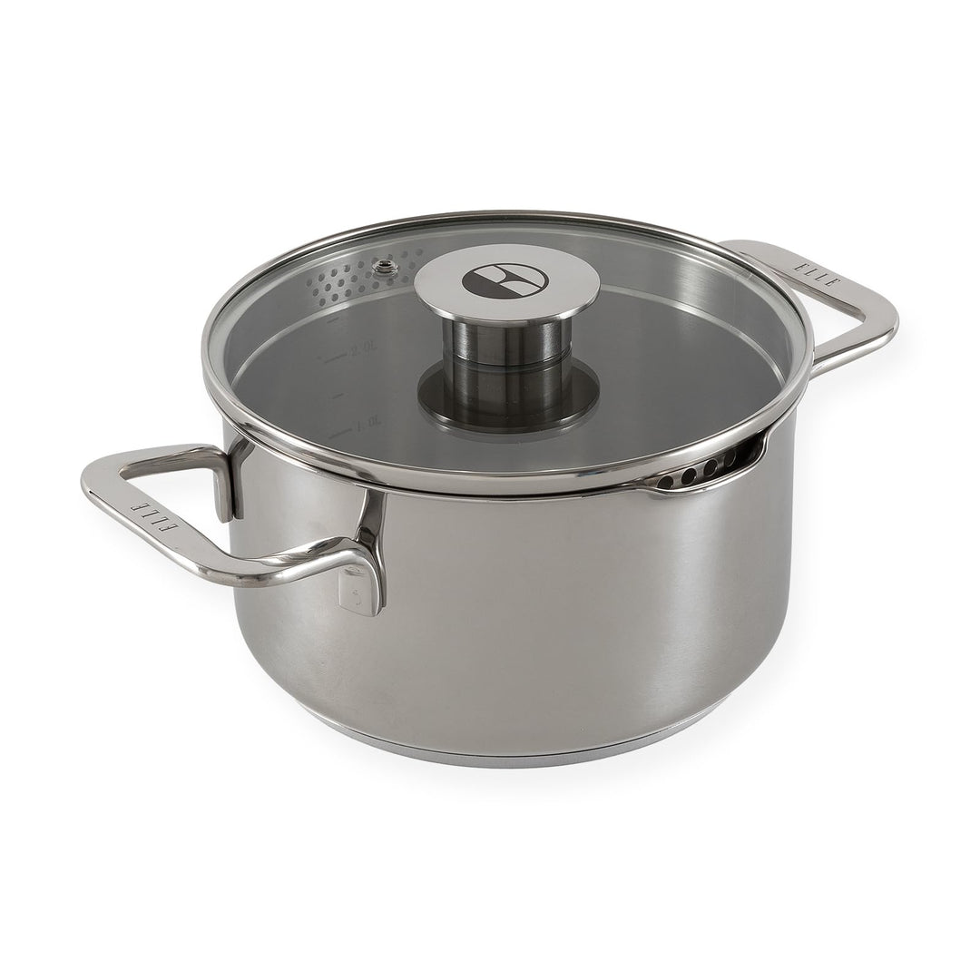 Classique Kochtopf mit Deckel - Ø 20 cm - Suppentopf Induktion Pfanne - Antihaft-beschichtung - Geei