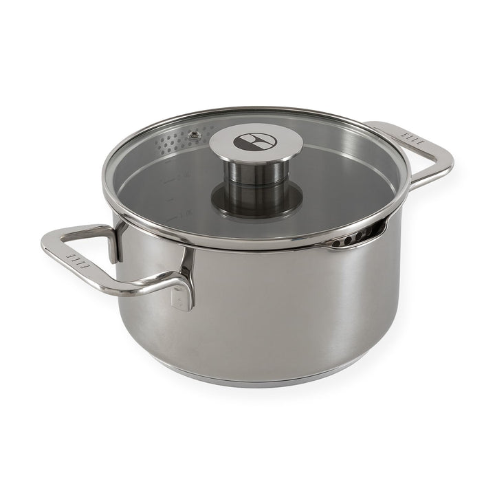Classique Kochtopf mit Deckel - Ø 20 cm - Suppentopf Induktion Pfanne - Antihaft-beschichtung - Geei