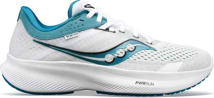 Saucony Damen Ride 16 Sneaker 36 EU Weiss Tinte, 36 EU Weiß Tinte