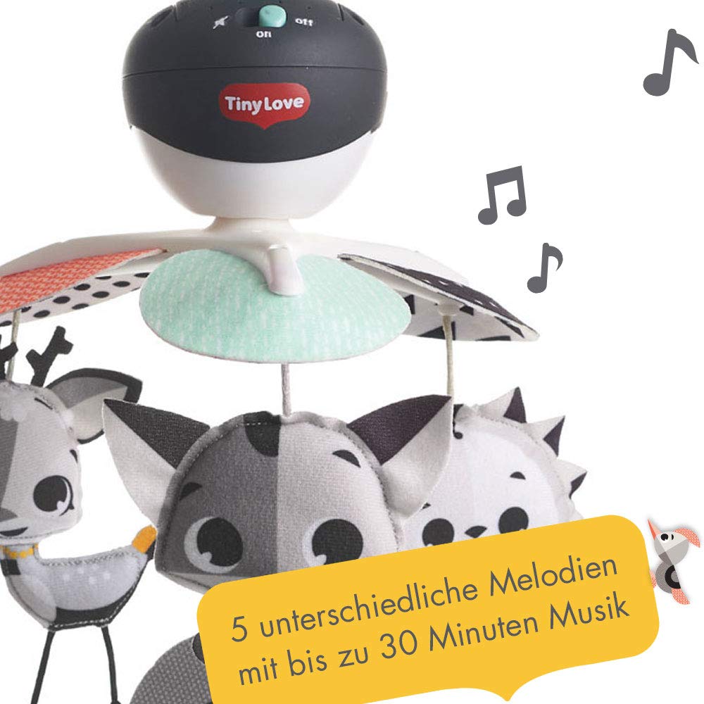 Tiny Love Take Along Mobile, 3-in-1 Musik Mobile Baby Elektrisch, 0+ Monate, Mobile Babybett, Mobile