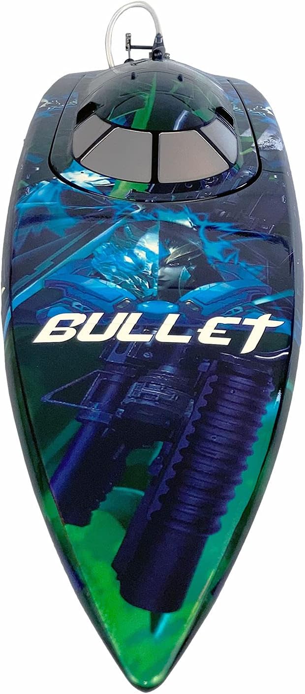 Amewi 26097 RC Speedboot Bullet V4 740mm 4s brushless ARTR, Blau,schwarz