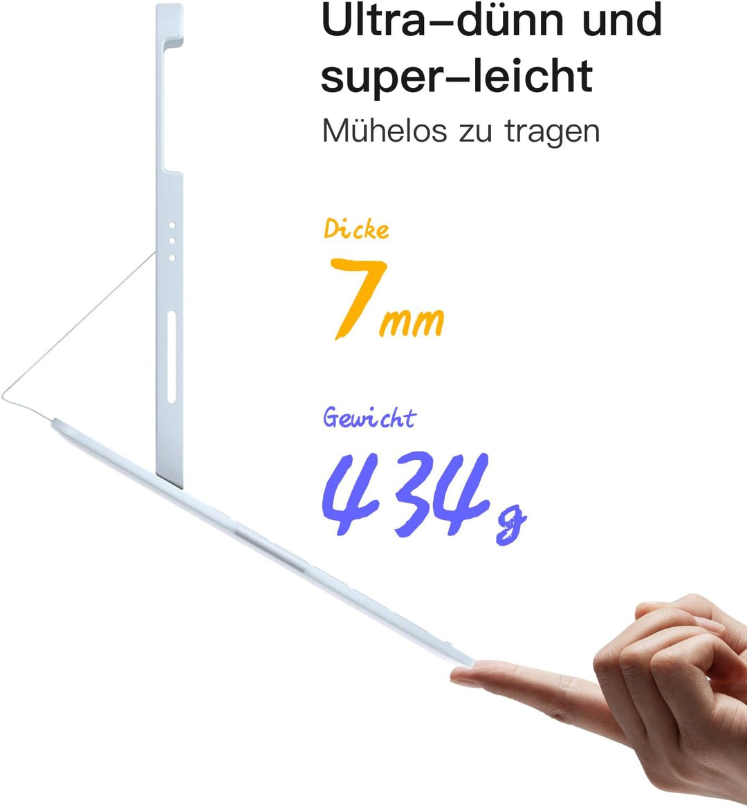 Inateck iPad 10 Generation Hülle mit Tastatur, für iPad 11 Gen. A16 2025 11 Zoll, Air 11 Zoll M3/M2