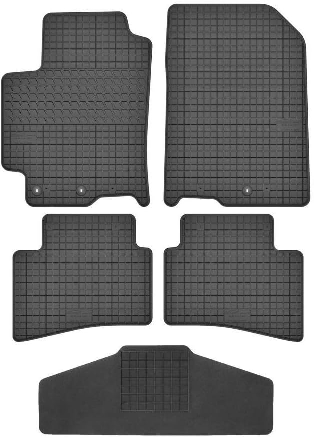 Fussmatten Vorne, Hinten + Tunnel Matte 5er Set für Kia Stonic ab 2017 Gummi Gumimatten Vorne, Hinte