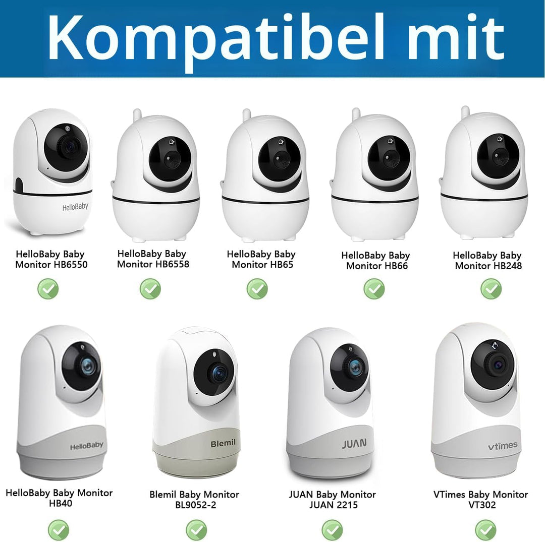 HOLACA Babyphone-Halterung für HelloBaby HB40/ HB65/ HB66/ HB6339/ HB6336/ HB6351/ HB6550 &amp; Blemil B