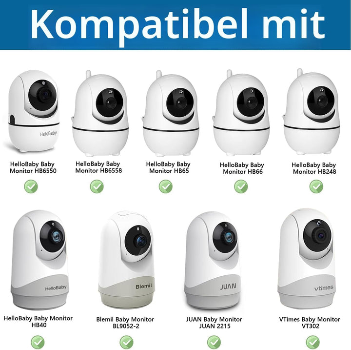 HOLACA Babyphone-Halterung für HelloBaby HB40/ HB65/ HB66/ HB6339/ HB6336/ HB6351/ HB6550 &amp; Blemil B