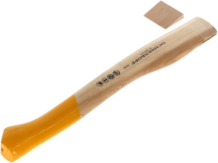 OCHSENKOPF Ersatzstiel für Forstbeil, Stiel aus Eschenholz, 410 mm, 240 g, Kuhfuss, Forstwerkzeug, O