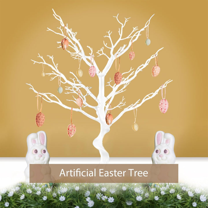 Sziqiqi Weiss Deko Baum Osterbaum: 75cm Hoch Dekobaum für Weihnachten Halloween Gross Künstlicher Ba
