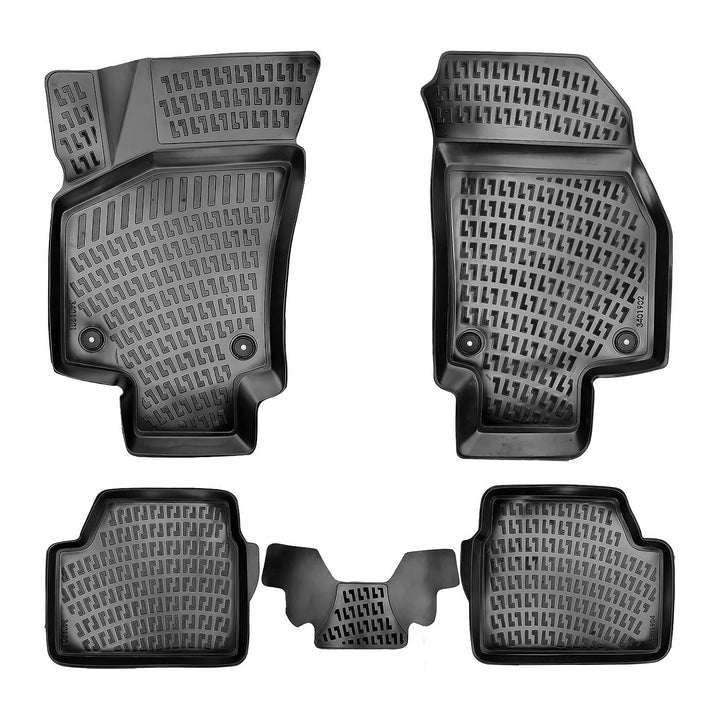 Rizline Passgenau 3D Fussmatten Auto Kompatibel mit Opel Astra H 2004-2010 Auto Zubehör 1. und 2. Re