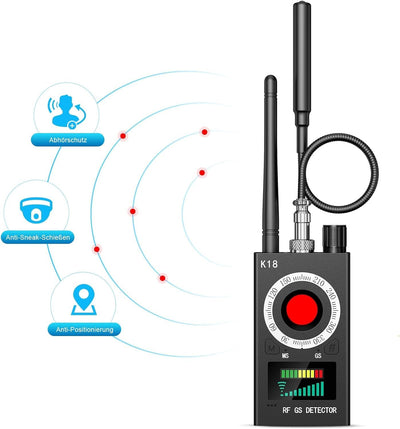 Menborn Wanzen Detektor, Hidden Camera Detector, GPS Spy Finder, Versteckte Kamera Detektor für GSM