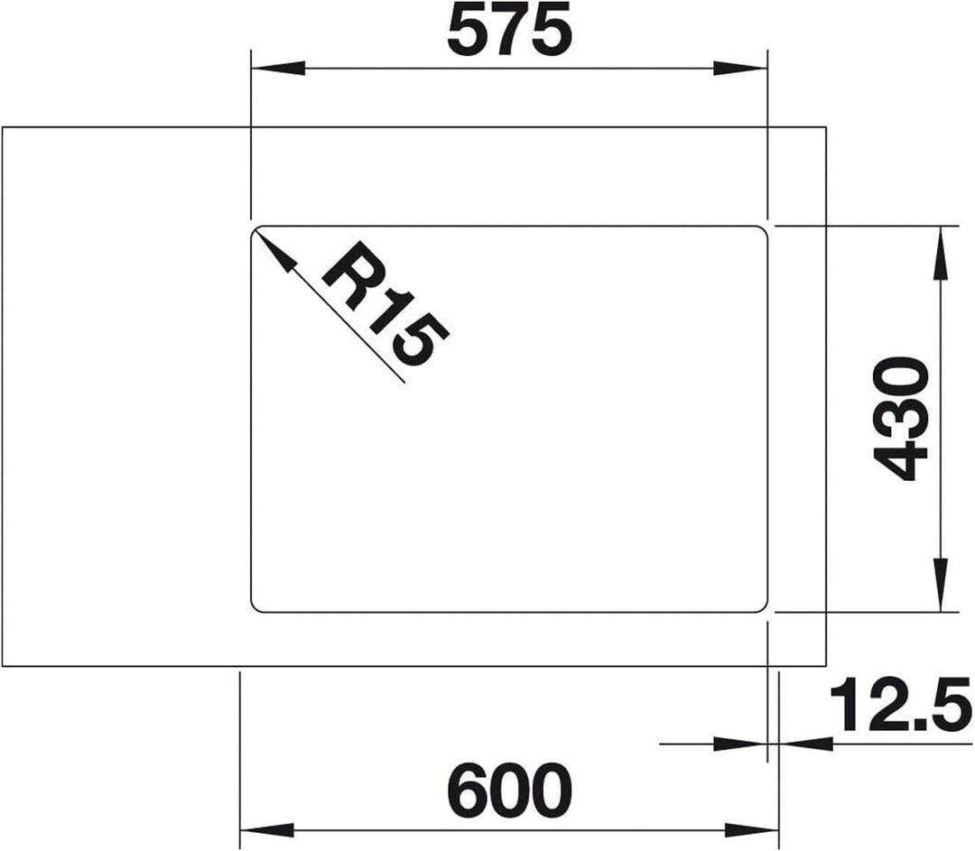 BLANCO ANDANO 340/180-IF | Edelstahl | Einbauart: Einbau von Oben & Flächenbündig | Grosses Hauptbec