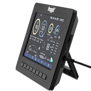 Froggit HP1000SE PRO Displayeinheit (Schwarz) Wetterstation mit Vollfarbdisplay HP1000SE PRO Display